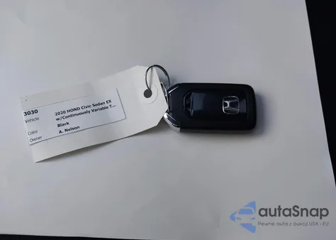 2020 Honda Civic Ex из США, поврежденный, VIN 19XFC1F30LE208965